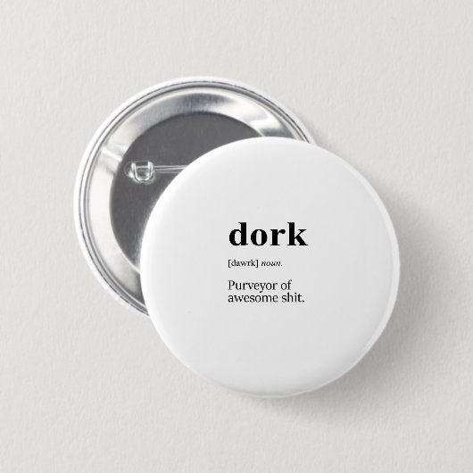 Dork-definitie Ronde Button 5,7 Cm (Voorkant /achterkant)