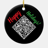 Dork Kerstnacht Keramisch Ornament (Achterkant)