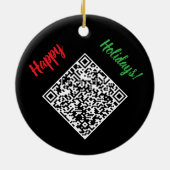Dork Kerstnacht Keramisch Ornament (Achterkant)