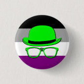 Dork Night Ace Pride Knop Ronde Button 3,2 Cm (Voorkant)