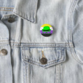 Dork Night Enby Pride Knop Ronde Button 3,2 Cm (In situ)