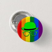 Dork Night Gay Pride Knop Ronde Button 3,2 Cm (Voorkant /achterkant)