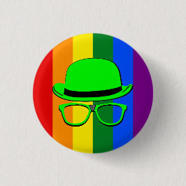 Dork Night Gay Pride Knop Ronde Button 3,2 Cm