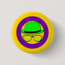 Dork Night Intersekse Pride Knop Ronde Button 3,2 Cm