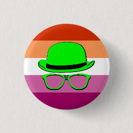 Dork Night Lesbische Pride Knop Ronde Button 3,2 Cm
