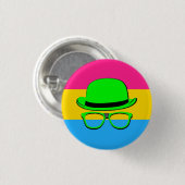 Dork Night Pan Pride Knop Ronde Button 3,2 Cm (Voorkant /achterkant)