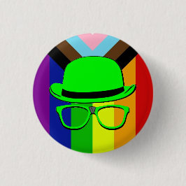 Dork Night Pride Knop Ronde Button 3,2 Cm