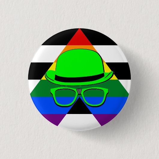Dork Night Straight Ally Button (Voorkant)