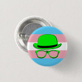 Dork Night Trans Pride Knop Ronde Button 3,2 Cm (Voorkant /achterkant)