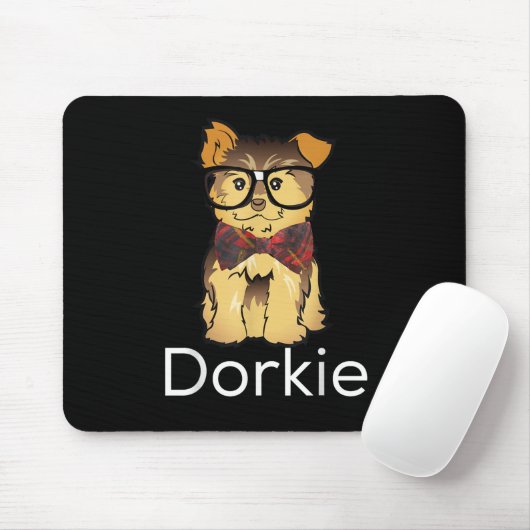 Dorkie Funny Dorky Yorkie Dog Muismat (Met muis)
