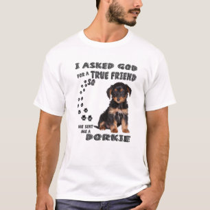 Dorkie Quote mam, Doxie Yorkie Dad, Cute Doxie Yor T-shirt