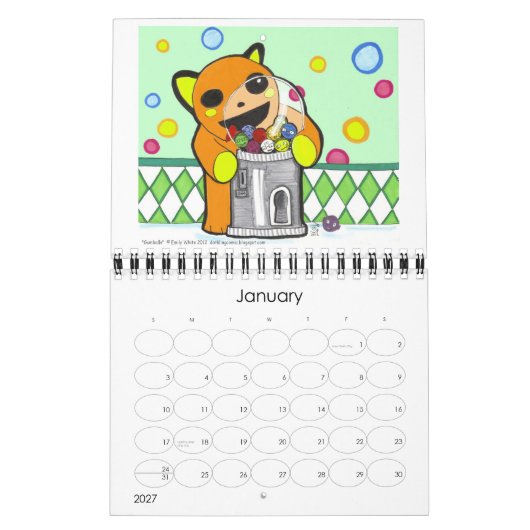 Dorking 2013 Monthly Wall Calendar humor strip kom Kalender (Jan 2027)