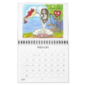 Dorking 2013 Monthly Wall Calendar humor strip kom Kalender (Feb 2027)
