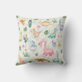 DORKY DINOSAURUSSEN Monogram Kinder Geschenk Jonge Kussen (Achterkant)