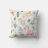 DORKY DINOSAURUSSEN Monogram Kinder Geschenk Jonge Kussen (Voorkant)