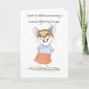Dorky Jubileum Mouse Kaart