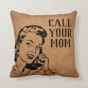 Dorm Decor Afstuderen Gift "Call Your mam" College Kussen