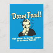 Dorm Food: Survive Microwave Popcorn Briefkaart (Voorkant)