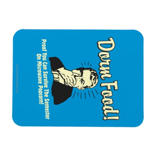 Dorm Food: Survive Microwave Popcorn Magneet (Horizontaal)