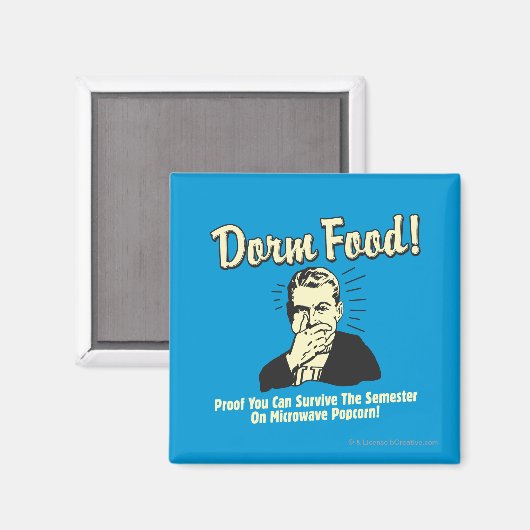 Dorm Food: Survive Microwave Popcorn Magneet (Voorkant / Achterkant)