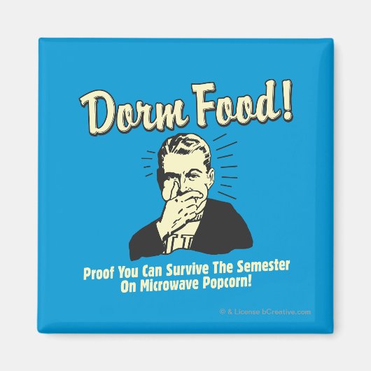 Dorm Food: Survive Microwave Popcorn Magneet (Voorkant)