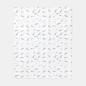 Dorm Lavendel Wildflower Bloemenpatroon Fleece Deken (Voorkant)