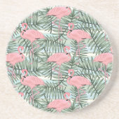 Dorm Onderzetter met roze flamingoenen klauwhlakke (Voorkant)