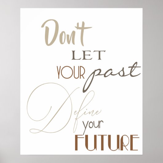 Dorm Room Inspirerend Quote - Definieer uw toekoms Poster (Voorkant)