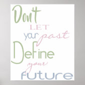Dorm Room Inspirerend Quote - Definieer uw toekoms Poster (Voorkant)