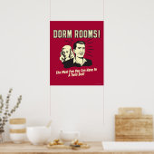 Dorm Room: Meest vun Twin Bed Poster (Keuken)