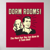 Dorm Room: Meest vun Twin Bed Poster (Voorkant)