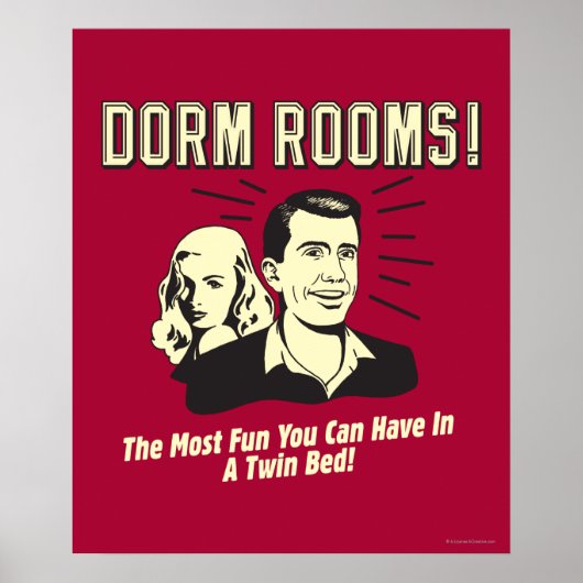Dorm Room: Meest vun Twin Bed Poster (Voorkant)