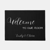 Dorm room slaapkamer met naam/namen deurmat (Voorkant)