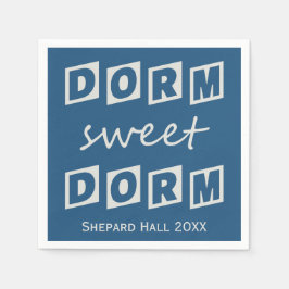 "Dorm Sweet Dorm" aangepast papier voor dormfeeste Servetten