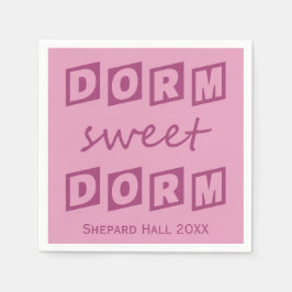 "Dorm Sweet Dorm" aangepast papier voor dormfeeste Servetten
