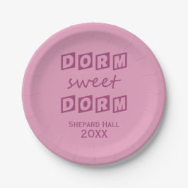 "Dorm Sweet Dorm" aangepaste borden voor dorm part Papieren Bordje