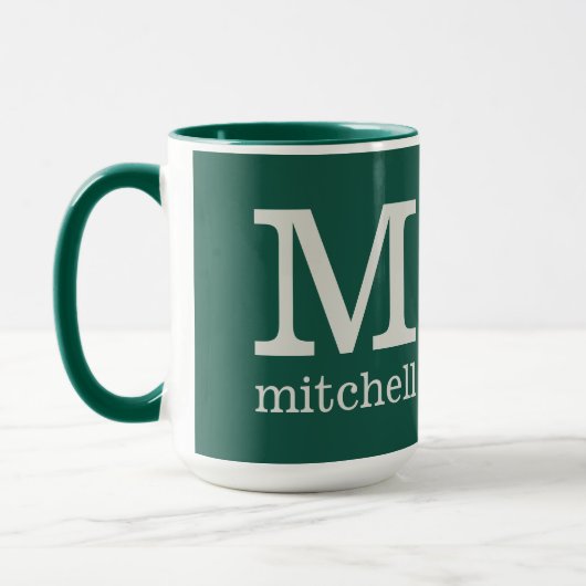 "Dorm Sweet Dorm" aangepaste monogram mokken (Links)