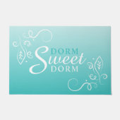 Dorm Sweet Dorm Abstract Floral Art Motif Deurmat (Voorkant)