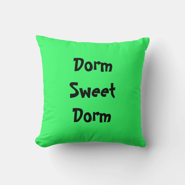 "Dorm Sweet Dorm" American MoJo Kussens (Voorkant)