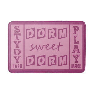 "Dorm Sweet Dorm" badmat