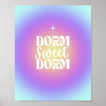 Dorm Sweet Dorm Blue en Paarse gradiënt Aura Poste