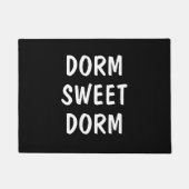 Dorm Sweet Dorm Bold Zwart Wit Welkom Deurmat (Voorkant)