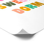 Dorm Sweet Dorm Colorful Lettering Poster (Hoek)
