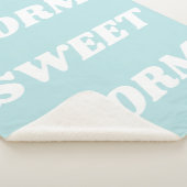 Dorm Sweet Dorm in Light Aqua Blue Sherpa Deken (3/4)