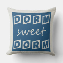 "Dorm Sweet Dorm" omkeerbare werpkussens