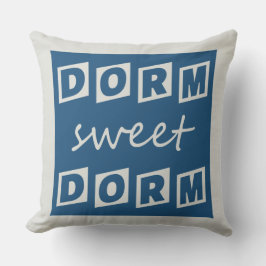 "Dorm Sweet Dorm" omkeerbare werpkussens Kussen