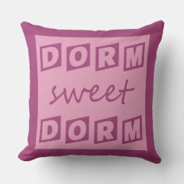 "Dorm Sweet Dorm" omkeerbare werpkussens Kussen