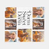 Dorm Sweet Dorm Photo Collage met Room Number Fleece Deken (Voorkant (Horizontaal))