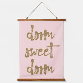 Dorm Sweet Dorm Room Decor Blush Pink and Gold Hangend Wandkleed