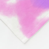 Dorm sweet dorm roze paarse waterverf tekst fleece deken (Hoek)
